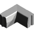 Trottoirband hoekstuk 18/20x25 90° inw. grijs visbek