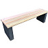 Bankje Biesbosch Antraciet compleet zitting Douglas 150x40x36 cm