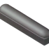 Infra Stootband met voet 18x20x100 2 x rond grijs