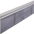 Kunstgras opsluitband 8x20x100cm Grijs