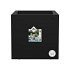 Elho vivo next vierkant 40 living black (lxbxh) 39x40x38 cm + wielen