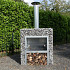 Rockwall haard | Standaard | Inclusief houtopslag