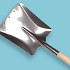 Ballastschop ATLAS DIAMANT aluminium, met strip, met YD steel, 28 x 33 cm