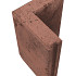 Opsluitband Hoekstuk 7x40x25 Roestbruin