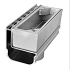 Sleufgoot aluminium Sidedrain/75 inspectieluik 250 mm + onderuitloop 75 mm