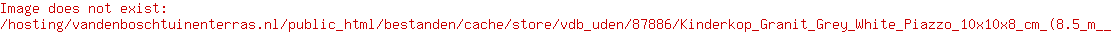 Kinderkop Granit Grey White Piazzo 10x10x8 cm (8.5 m²)