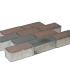 Infra Betonklinker 21x10,5x8 cm Bruin-zwart (komo-keur)