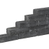 Pilestone Line Coal 40x15x10 cm