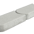 Graskantsteen Grijs 33x16x4,5