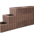 Rechthoekflor Bruin/Rood 60x40x25