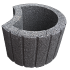 Cirkelflor Groot Zwart 48x38x30