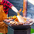 Barbecue 100 Black-Met rooster-Met deksel-Met verrijdbaar onderstel