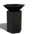 Barbecue 75 Black-Met rooster-Met deksel-Met verrijdbaar onderstel