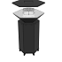 Barbecue 75 Black-Met rooster-Met deksel-Met verrijdbaar onderstel