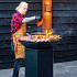 Barbecue 75 Black-Met rooster-Met deksel-Met verrijdbaar onderstel