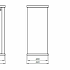 Gepoedercoat staal brievenbus Type S-RAL9010 (wit)