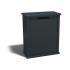 Gepoedercoat staal brievenbus Type L-RAL7016 (antraciet grijs)