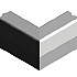 Infra Trottoirband hoekblok 13/15x25 90° uitw. grijs vis