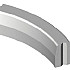 Bochtband 13/15x25x78,5 R=6 inw. grijs visbek