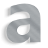 RVS huisnummer a - 10cm