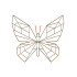Cortenstaal wanddecoratie Butterfly 1.0-Small
