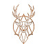 Cortenstaal wanddecoratie Deer 2.0-Small