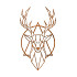 Cortenstaal wanddecoratie Deer 2.0-Large