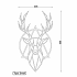 Cortenstaal wanddecoratie Deer 2.0-Small