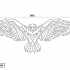Cortenstaal wanddecoratie Eagle-Large