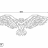 Cortenstaal wanddecoratie Eagle-Small