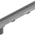 Euroline goot,L=1000 H60 onderuitloop Ø110