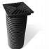 Infiltratieput  + gietijzeren rooster 257x257x640 mm (lxbxh)