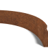 Cortenstaal keerwand binnenbocht 150x150cm (hoogte 40cm)