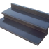 Bastrede L-element 120x42x15 zwart