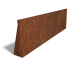 Cortenstaal keerwand recht 200cm (hoogte 60cm)