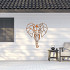 Cortenstaal wanddecoratie Elephant 2.0-Large
