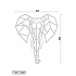 Cortenstaal wanddecoratie Elephant 2.0-Large
