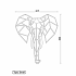 Cortenstaal wanddecoratie Elephant 2.0-Small