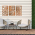 Cortenstaal wanddecoratie Ferns 3-parts-Small