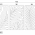 Cortenstaal wanddecoratie Ferns 3-parts-Small