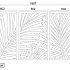 Cortenstaal wanddecoratie Ferns 3-parts-Large