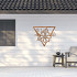Cortenstaal wanddecoratie Flower 1.0-Large