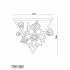 Cortenstaal wanddecoratie Flower 1.0-Large