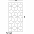 Cortenstaal wanddecoratie Geometric Pattern 2.0-Large