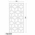 Cortenstaal wanddecoratie Geometric Pattern 2.0-Small