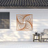 Cortenstaal wanddecoratie Geometric Pattern 3.0-Large