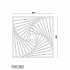 Cortenstaal wanddecoratie Geometric Pattern 3.0-Large