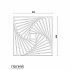 Cortenstaal wanddecoratie Geometric Pattern 3.0-Small