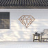 Cortenstaal wanddecoratie Diamond-Small