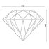 Cortenstaal wanddecoratie Diamond-Small